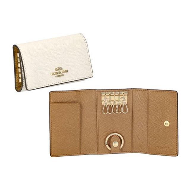 コーチ ファクトリー COACH FACTORY アウトレット キーケース 76741 IMCHK キーリング付き 5連キーケース レディース チョークホワイト_1