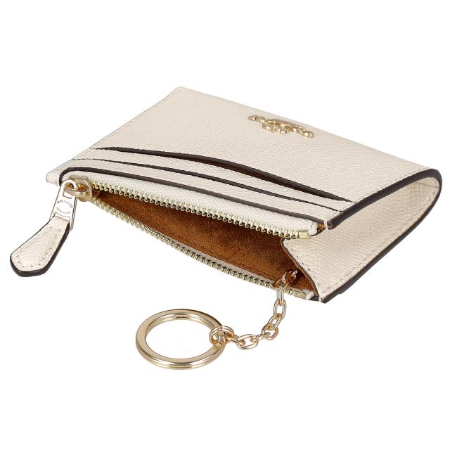 コーチファクトリー COACH FACTORY コインケース 小銭入れ キーリング付き マルチケース 88250 IMCHK レディース チョークホワイト 財布_3
