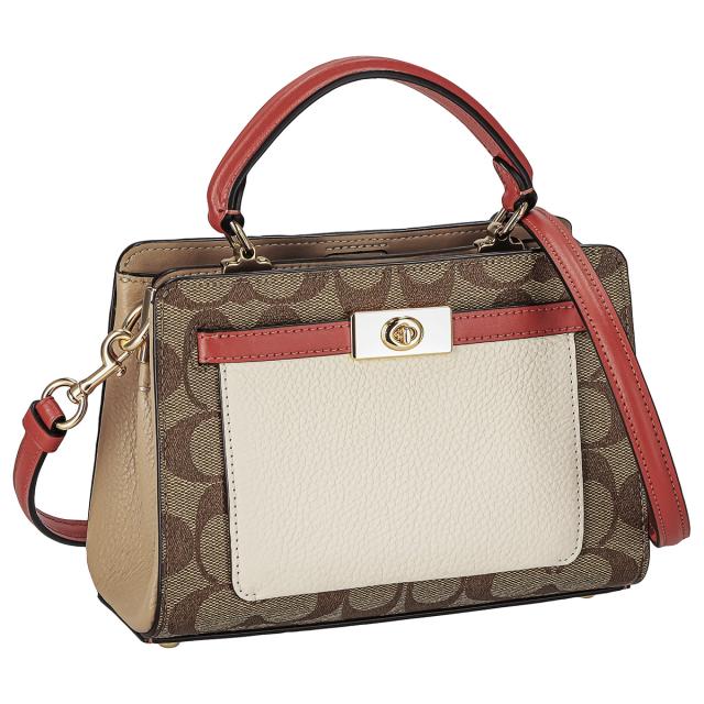 コーチファクトリー COACH FACTORY アウトレット バッグ 2WAYバッグ ハンドバッグ ショルダー 肩掛け 斜め掛け C8318 IMLOT ハンドバッグ