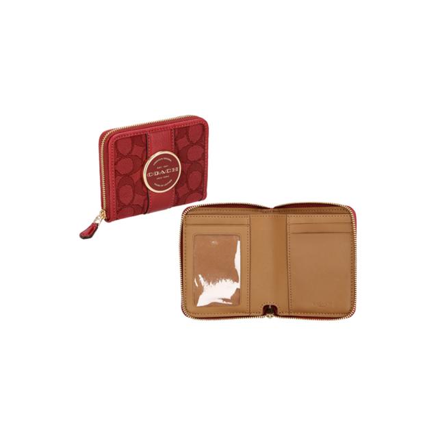 コーチファクトリー COACH FACTORY 財布 二つ折り財布 折りたたみ財布 小銭入れなし ラウンドファスナー C8323 IMP1Y レディース 財布 使_1