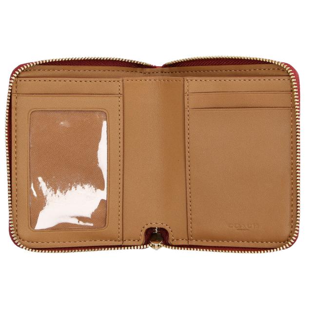 コーチファクトリー COACH FACTORY 財布 二つ折り財布 折りたたみ財布 小銭入れなし ラウンドファスナー C8323 IMP1Y レディース 財布 使_3