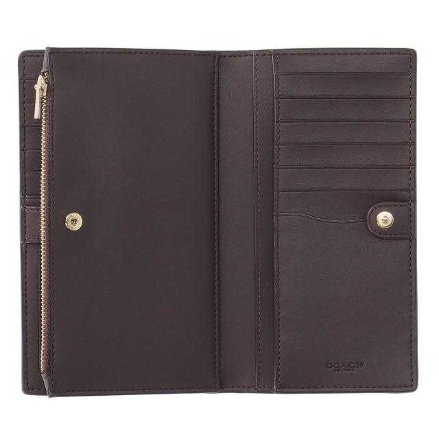 コーチ ファクトリー COACH FACTORY アウトレット 財布 長財布 C8329 IMBLK レディース メンズ ブラック 二つ折り長財布 ブランド 財布_4