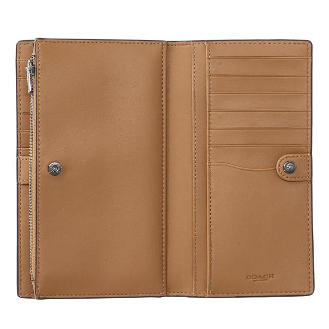 コーチ ファクトリー COACH FACTORY アウトレット 財布 長財布 C8329 QBMWQ レディース メンズ イエロー系 二つ折り長財布 ブランド 財布_4