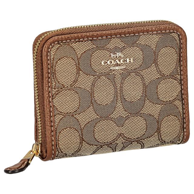 コーチ ファクトリー COACH FACTORY アウトレット 財布 ラウンドファスナー 二つ折り財布 CH389 IMVGB SIGNATURE SMALL レディース 財布