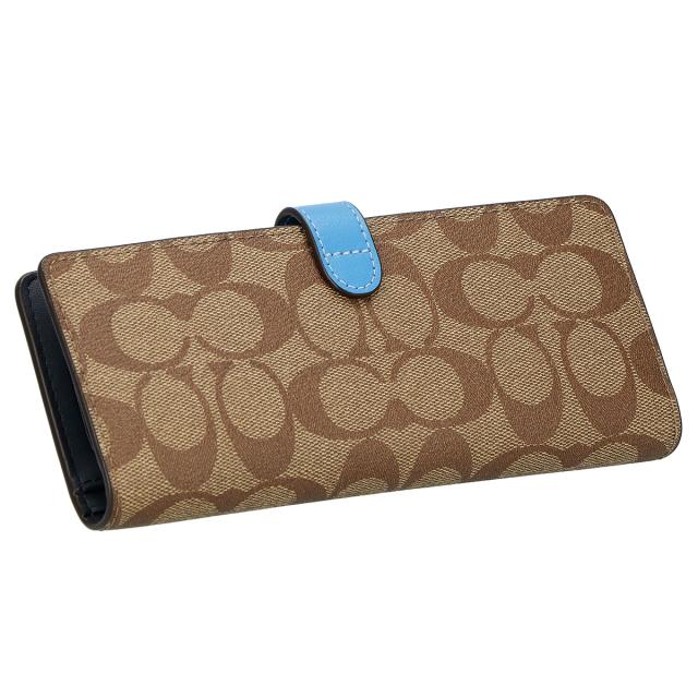 コーチファクトリー COACH FACTORY 財布 長財布 小銭入れなし CH414 SVVRF レディース メンズ ブラウン 二つ折り長財布 ブランド 財布 お_2