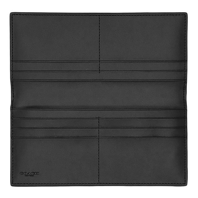 コーチ ファクトリー アウトレット COACH FACTORY 財布 長財布 小銭入れ付き CW371 QBMI5 メンズ ブラック+グレー 二つ折り長財布 ブラン_4