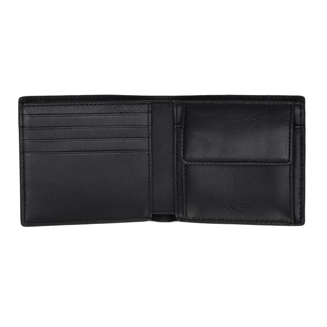 コーチファクトリー COACH FACTORY アウトレット 財布 二つ折り財布 折りたたみ財布 小銭入れ付き CX139 QB BK メンズ ブラック 財布 使_3