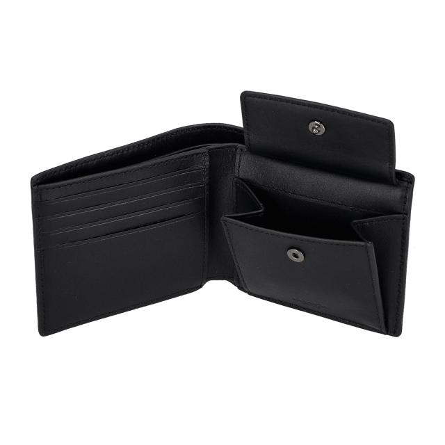 コーチファクトリー COACH FACTORY アウトレット 財布 二つ折り財布 折りたたみ財布 小銭入れ付き CX139 QB BK メンズ ブラック 財布 使_4