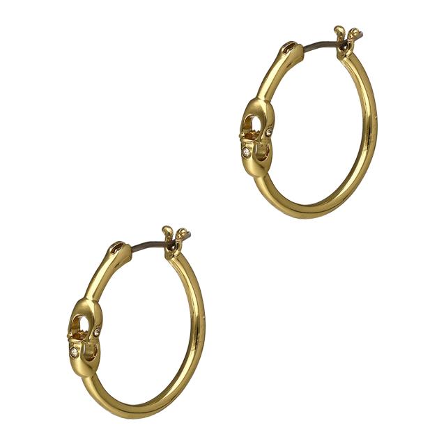 コーチ COACH アクセサリー ジュエリー ピアス フープ 408160 GD710 E レディース ゴールド ピアス アクセサリー ブランド 人気 おしゃれ_1