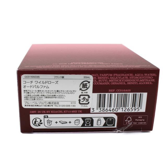コーチ COACH WILD ROSE EP SP ワイルドローズ オードパルファム 香水 30ML COACH WILD ROSE EP SP 30ML 4137 国内正規品 化粧品 おしゃ_4