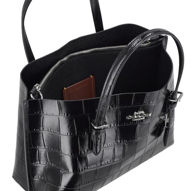 コーチ ファクトリー アウトレット COACH FACTORY バッグ ハンドバッグ トートバッグ ショルダー 斜め掛けバッグ CW017 SV BK レディース_4
