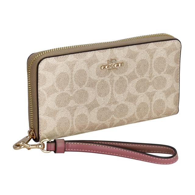 コーチファクトリー アウトレット COACH FACTORY 財布 長財布 ラウンドファスナー長財布 小銭入れ付き CW778 IMY6J 二つ折り長財布 ブラ