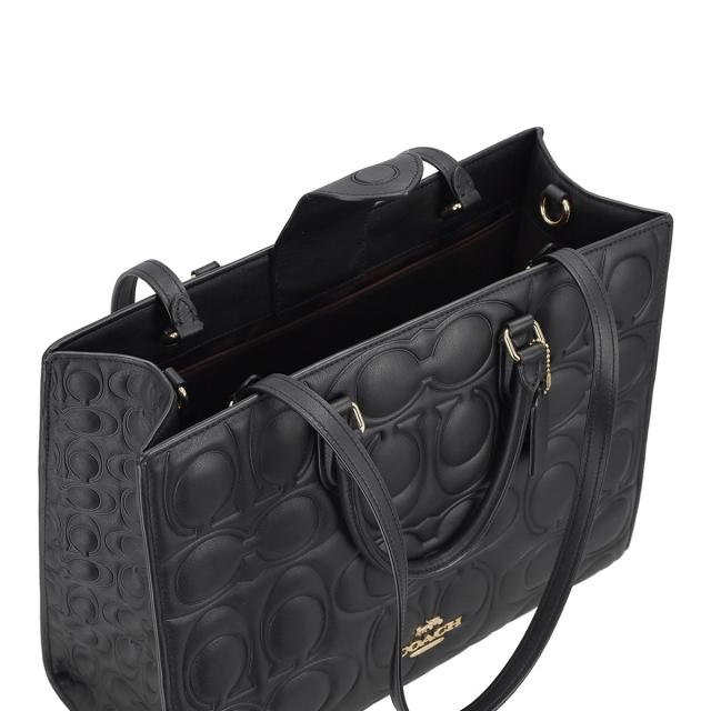 コーチ ファクトリー アウトレット COACH FACTORY バッグ 2way ハンドバッグ トートバッグ ショルダーバッグ 肩掛けバッグ CY672 IMBLK_4