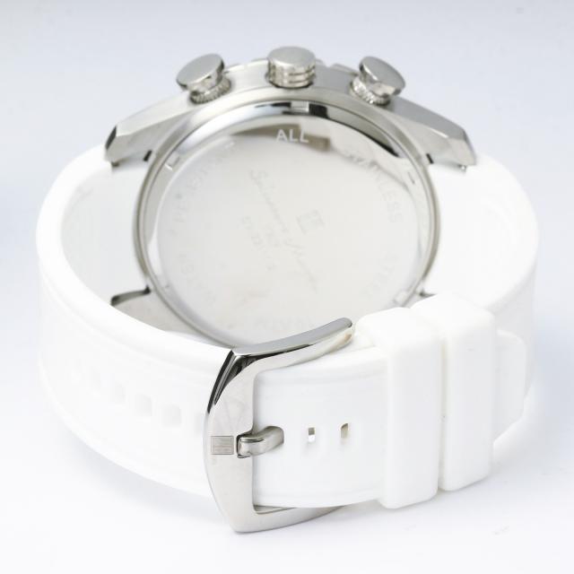 サルバトーレマーラ Salavatore Marra 腕時計 SM22111 SSWHWH クロノグラフ マルチファンクション クオーツ メンズ腕時計 ラバーベルト腕