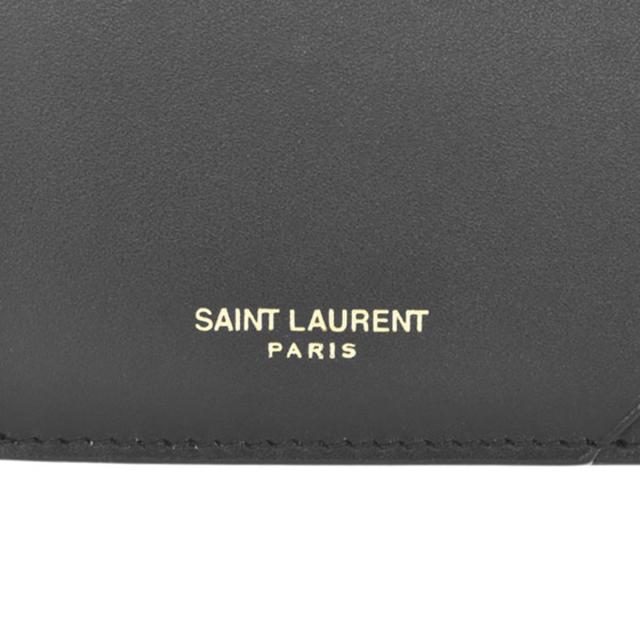 サンローラン SAINT LAURENT カードケース 名刺入れ 631992 2R20J 1000 YSL CREDIT CARD HOLD レディース ブラック カードケース ブラン_4