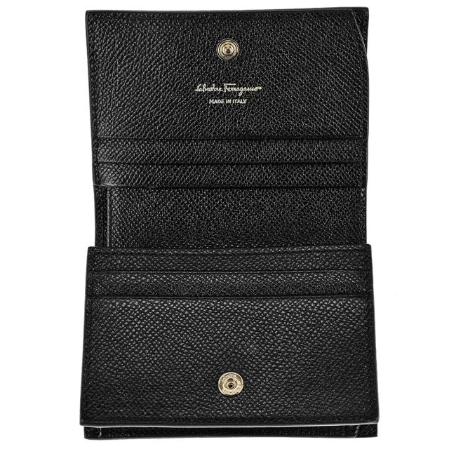 フェラガモ Ferragamo 財布 二つ折り財布 折りたたみ財布 小銭入れ付き 22D515 725300 ヴァラリボン NER ブラック 財布 使いやすい ブラ フェラガモ Ferragamo 財布 二つ折り財布 折りたたみ財布 小銭入れ付き