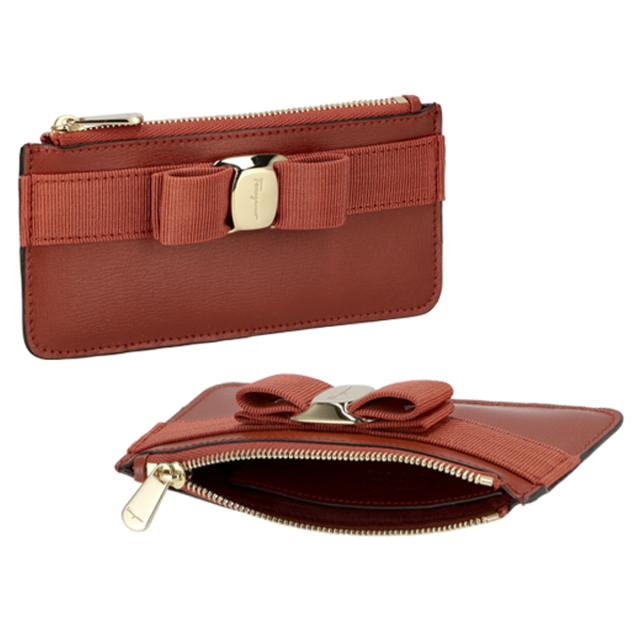 フェラガモ Ferragamo ケース フラグメントケース マルチケース カードケース 22E010 758790 ヴァラリボン RAMAS レッド系 財布 小 フェラガモ Ferragamo コインケース フラグメントケース マルチケース