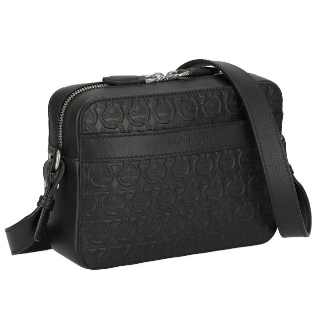 フェラガモ Ferragamo バッグ 斜めがけバッグ ショルダーバッグ 240426 745704 ガンチーニ メンズ NER ブラック 斜め掛けショルダーバッ