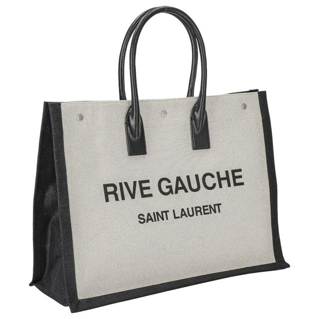 サンローラン Saint Laurent バッグ トートバッグ 509415 FAAVU 9083 RIVE GAUCHE リヴ ゴーシュ レディース メンズ ブラック+グレー系