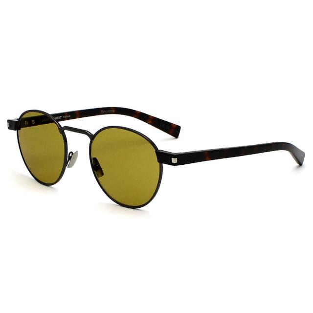 サンローラン SAINT LAURENT サングラス ノーズパット UVカット アイウェア ラウンド SL707-003 メンズ レディース 国内正規品 紫外線対