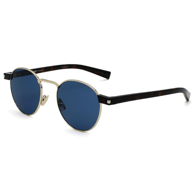サンローラン SAINT LAURENT サングラス ノーズパット UVカット アイウェア ラウンド SL707-004 メンズ レディース 国内正規品 紫外線対