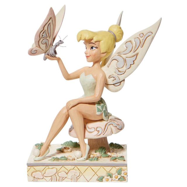 Jim Shore ディズニー トラディション Disney Traditions ティンカーベル ホワイトウッドランド フィギュア 置物 6008994 ピーターパン 雑貨 ティンカー・ベル ピーターパン 蝶 クリスマスプレゼント ティンカーベル 置物 インテリア 玄関 人気 クリスマスプレゼント