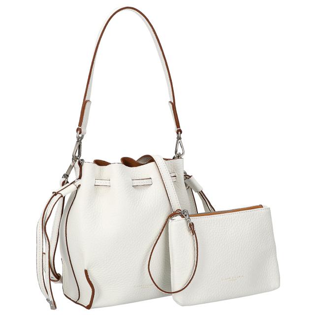 ジャンニキアリーニ GIANNI CHIARINI バッグ ショルダーバッグ 巾着バッグ 斜め掛けバッグ BS10134RNGDBL BIANCO/NATURE ホワイト系斜め