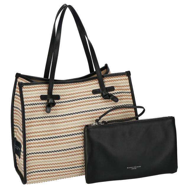 ジャンニキアリーニ GIANNI CHIARINI バッグ トートバッグ BS 6850 MLTROPE VAR.CUOIO ベージュ系トート 人気 ブランド 使いやすい プレ