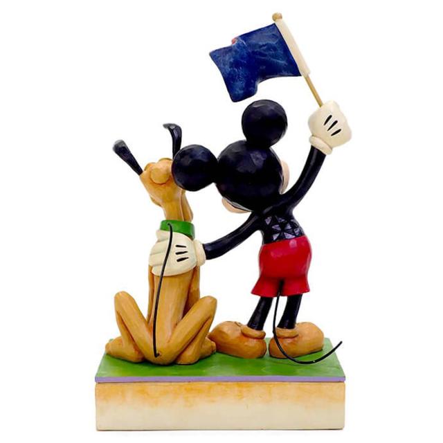 ディズニートラディション ジムショア ミッキー プルート アメリカンフラッグ ジム ショア Jim Shore Disney Traditions ミッキー＆プルート
