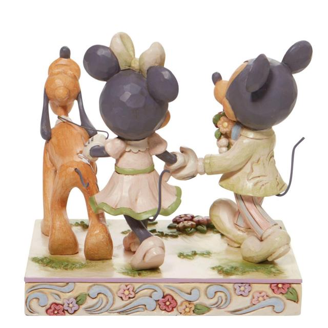ジム ショア Jim Shore Disney Traditions ミッキー＆ミニー ホワイトウッドランド フィギュア 置物 人形 6010101 プルート置物 インテリ_1