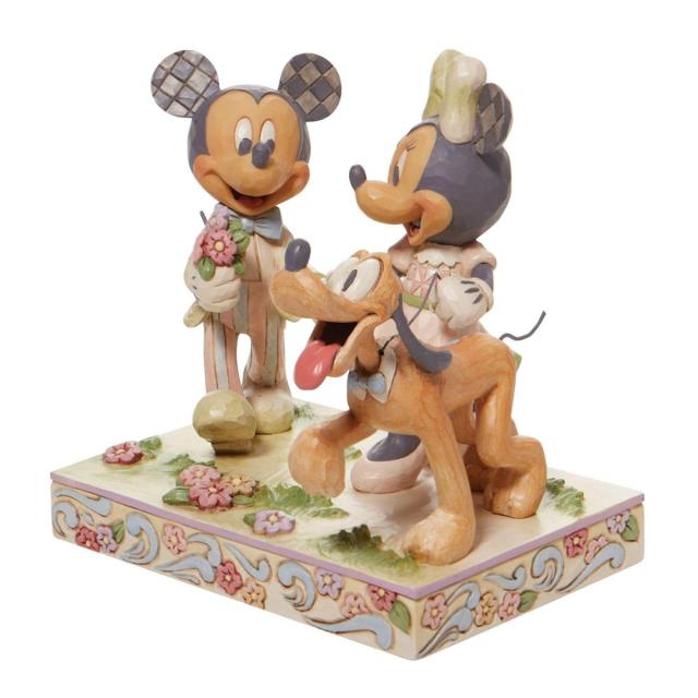 ジム ショア Jim Shore Disney Traditions ミッキー＆ミニー ホワイトウッドランド フィギュア 置物 人形 6010101 プルート置物 インテリ_2