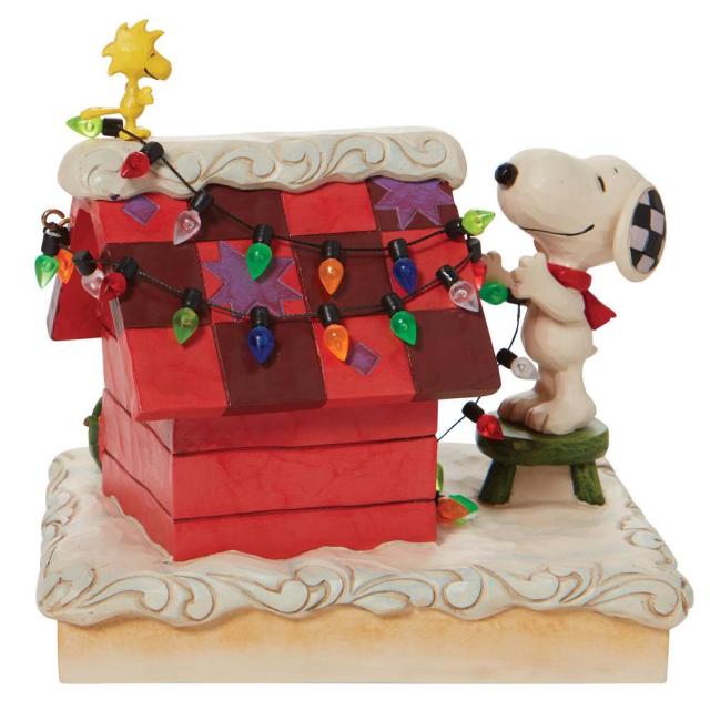 ジム ショア Jim Shore ピーナッツ Peanuts スヌーピー＆ウッドストック デコレーション クリスマス フィギュア 置物 人形 6010322置物_1