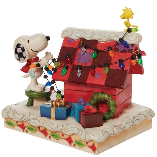 ジム ショア Jim Shore ピーナッツ Peanuts スヌーピー＆ウッドストック デコレーション クリスマス フィギュア 置物 人形 6010322置物_2