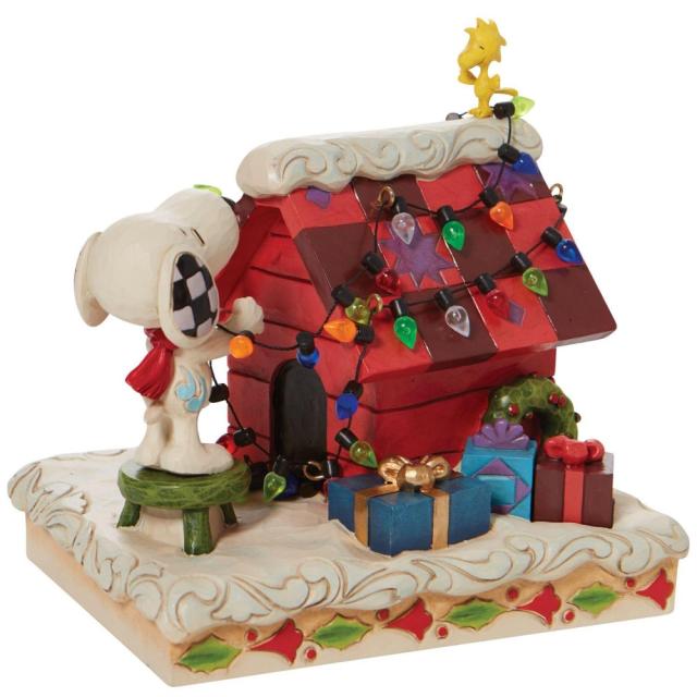 ジム ショア Jim Shore ピーナッツ Peanuts スヌーピー＆ウッドストック デコレーション クリスマス フィギュア 置物 人形 6010322置物_3