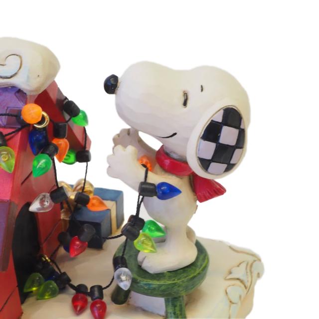 ジム ショア Jim Shore ピーナッツ Peanuts スヌーピー＆ウッドストック デコレーション クリスマス フィギュア 置物 人形 6010322置物_6