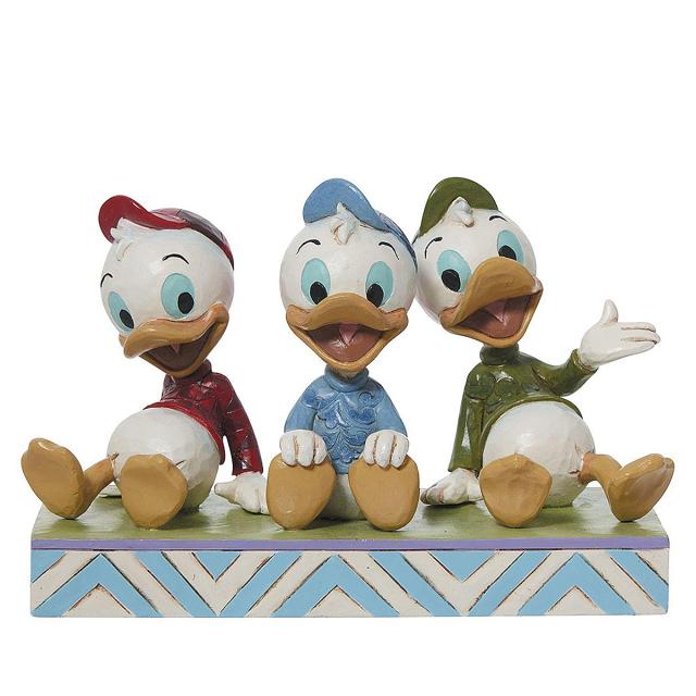ジム ショア Jim Shore Disney Traditions ヒューイ, デューイ＆ルーイ シッティング フィギュア 置物 人形 6011933 インテリアおしゃれ