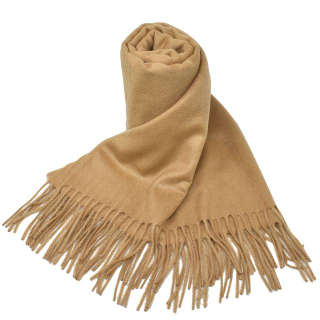 ジョンストンズ Johnstons 大判 マフラー ストール WA000056SB4142 WA56 2022AW レディース メンズ ユニセックス Camel ブラウン マフラ
