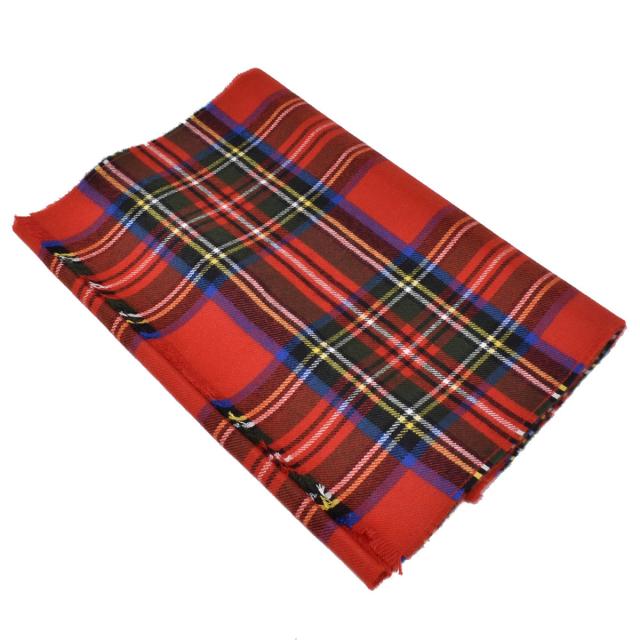 ジョンストンズ JOHNSTONS マフラー WD000446KU0303 22 タータンチェック ウール ストール メンズ レディース ROYAL STEWARTブラックスチの通販は