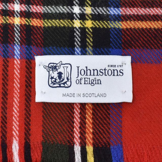 ジョンストンズ JOHNSTONS マフラー WD000446KU0303 22 タータンチェック ウール ストール メンズ レディース ROYAL STEWARTブラックスチの通販は