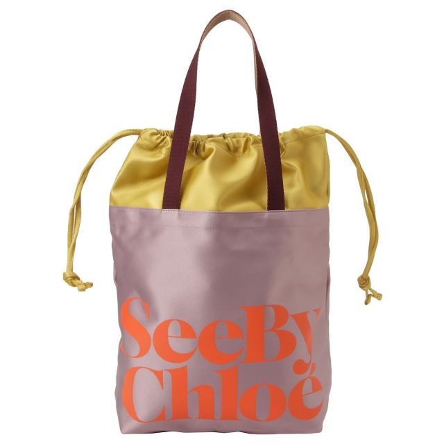 シーバイクロエ SEE BY CHLOE バッグ トートバッグ CHS22SSB59B29 51H ESSENTIAL SMALL TOTE BAG Creamy Lilac ライトパープル系マルチト