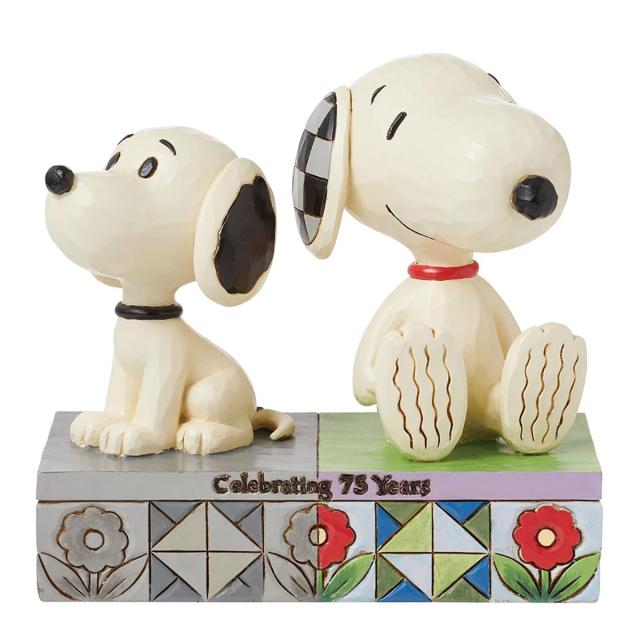 ジム ショア Jim Shore 1950s スヌーピー＆トゥデイズ スヌーピー フィギュア 置物 人形 6016274 ピーナッツ Peanuts インテリア おしゃ
