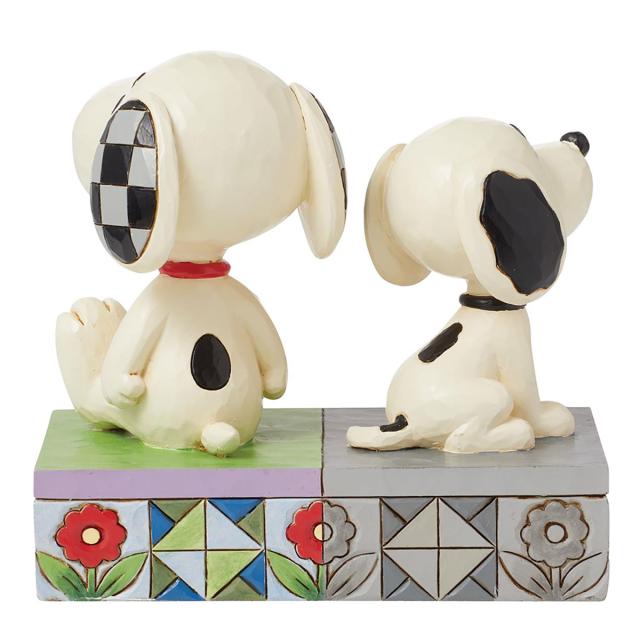 ジム ショア Jim Shore 1950s スヌーピー＆トゥデイズ スヌーピー フィギュア 置物 人形 6016274 ピーナッツ Peanuts インテリア おしゃ