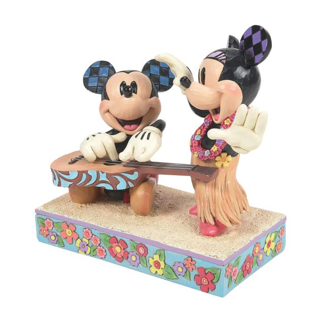 ジム ショア Jim Shore ディズニー トラディション Disney Traditions ミッキー＆ミニー ハワイ フィギュア 置物 6016330 インテリア お_1