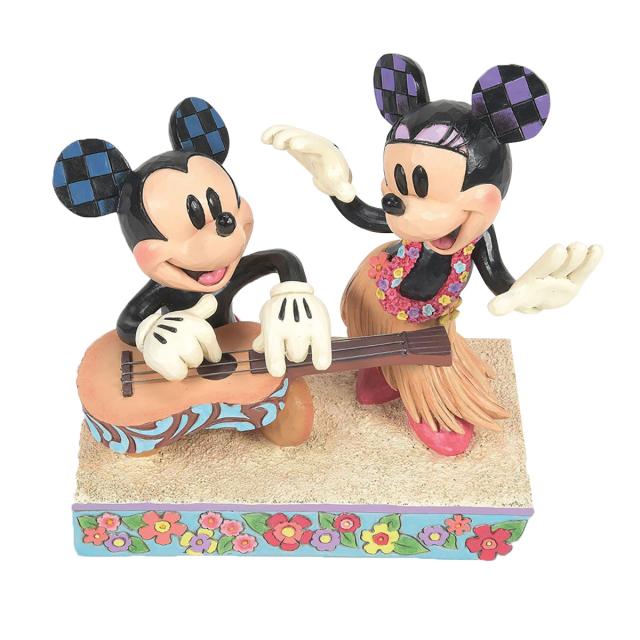 ジム ショア Jim Shore ディズニー トラディション Disney Traditions ミッキー＆ミニー ハワイ フィギュア 置物 6016330 インテリア お_3