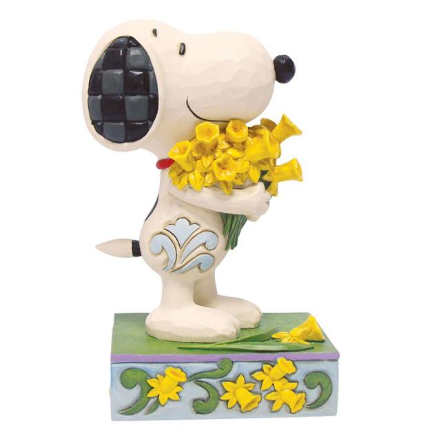 ジム ショア Jim Shore スヌーピー ウィズ ダフォディルズ 置物 フィギュア 人形 6017914 ピーナッツ Peanuts インテリア おしゃれ 人気