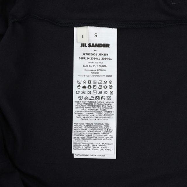 ジルサンダー Jil Sander ジルサンダー+ Tシャツ 3枚セット 半袖 トップス J47GC0001 JTN254 000 S M L T-SHIRT SS 3 PACK メンズ ブラン_5