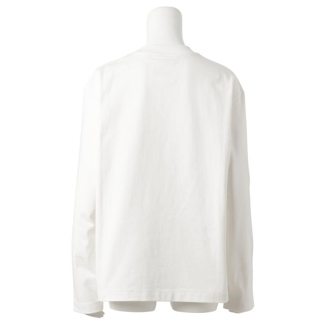 ジルサンダー Jil Sander 長袖 Tシャツ トップス アパレル J02GC0107 J45047 102 XS S クルーネック ロングスリーブ リラックスフィット_4