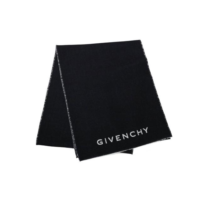 ジバンシィ GIVENCHY マフラー ストール ウール シルク混 GV3518-J5784-001 レディース メンズ ユニセックス ブラック マフラー ブランド_2
