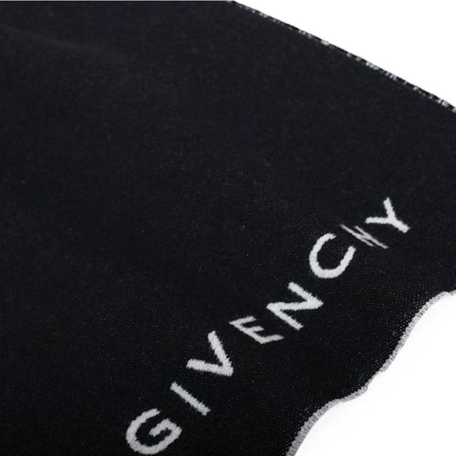 ジバンシィ GIVENCHY マフラー ストール ウール シルク混 GV3518-J5784-001 レディース メンズ ユニセックス ブラック マフラー ブランド_3