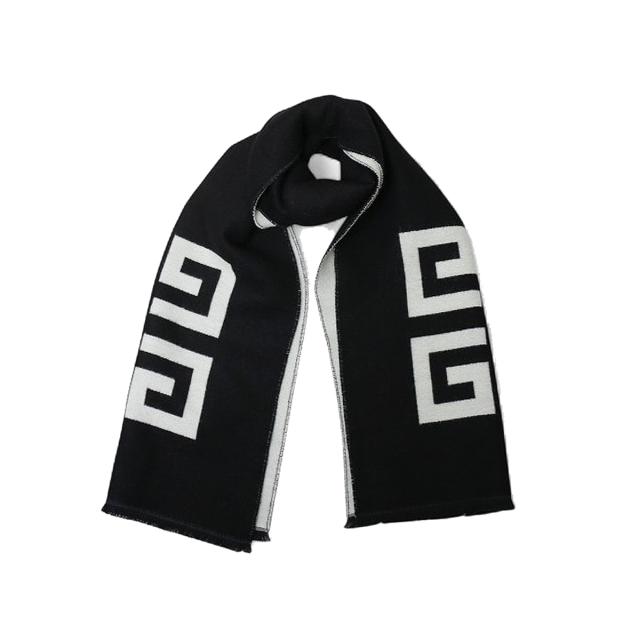 ジバンシィ GIVENCHY マフラー ストール ウール GV3518-J6262-001 レディース メンズ ユニセックス ブラック マフラー ブランド 防寒 人_5